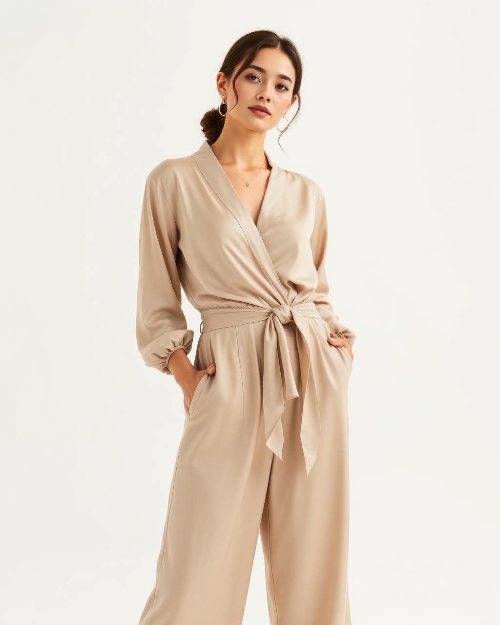 Rida Satin Co-ord Set — Fluid satin twill
