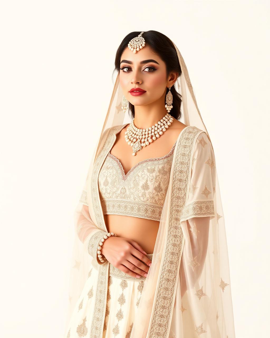 Amaya Bridal Sharara — Tissue silk, gota and dori